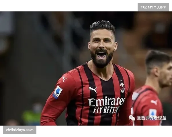 AC米兰前锋吉鲁支点作用明显 头球争顶成功率高